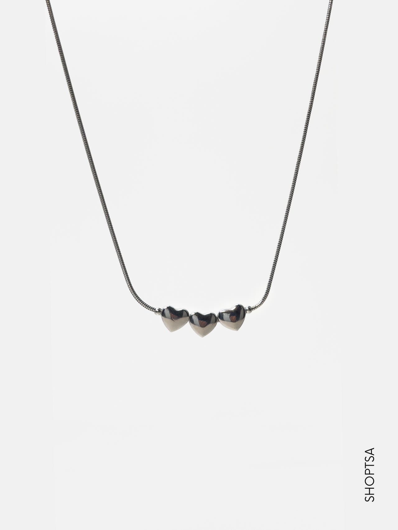 Collana semirigida tre cuori