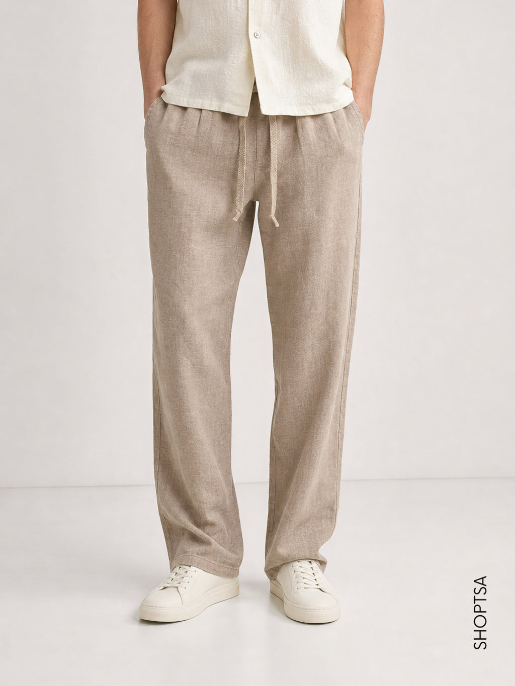 Pantalone Relaxed Fit 100% Lino