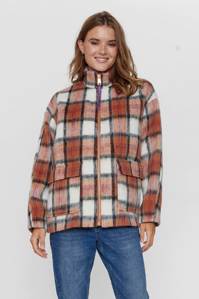 Checked coat jacket - NüMPH