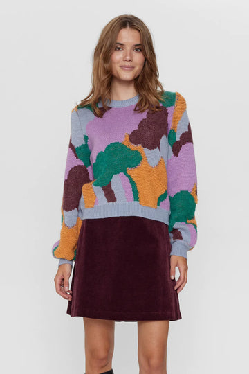 Colorful jacquard sweater WENDA - Nümph