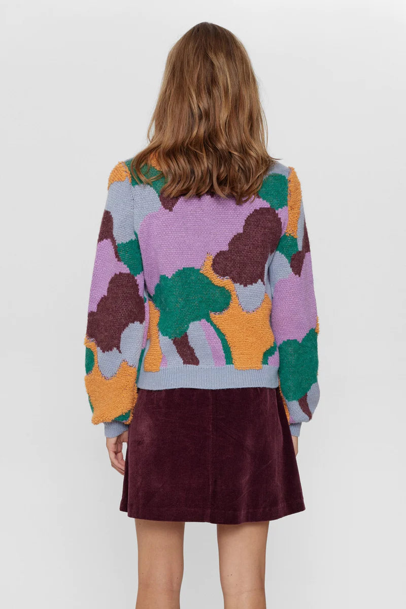 Colorful jacquard sweater WENDA - Nümph