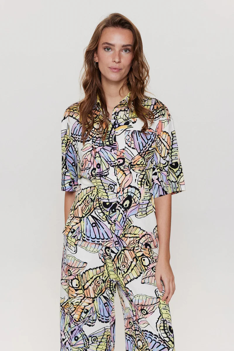 Blusa fantasia colorata mezza manica 704135 - Nümph