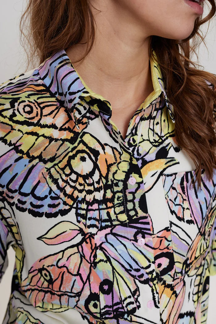 Blusa fantasia colorata mezza manica 704135 - Nümph