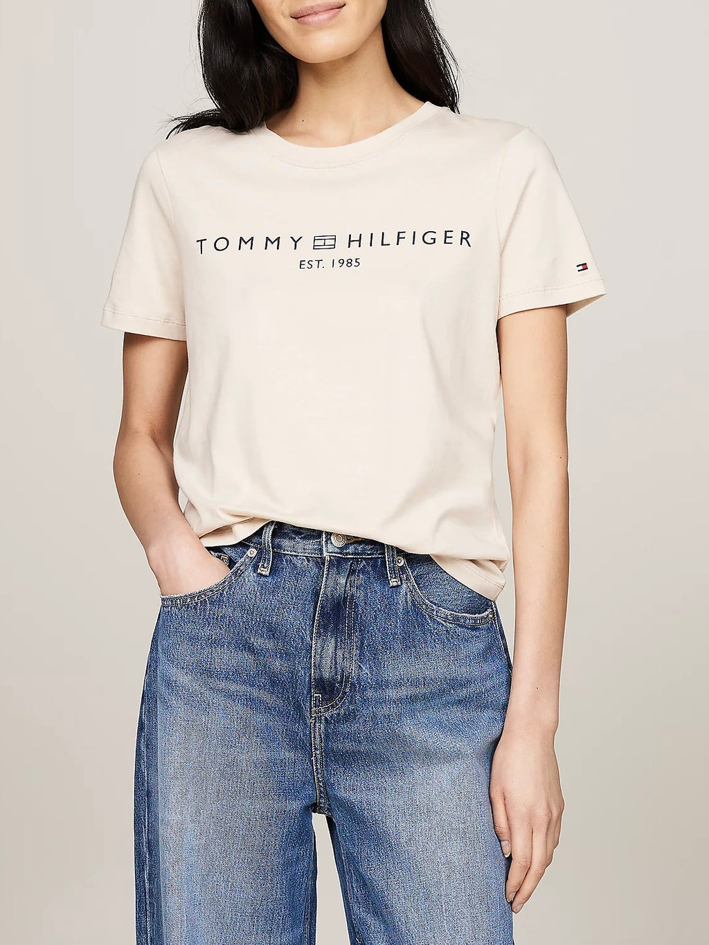 T-shirt girocollo con logo