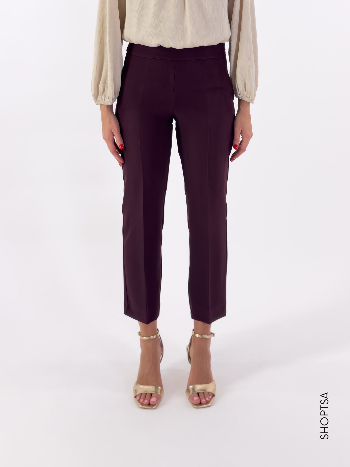 NOZIONE burgundy trousers - EMME Marella