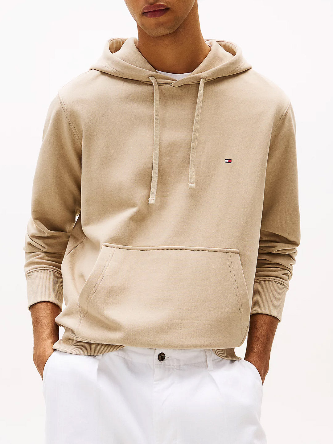 Felpa in spugna con cappuccio e bandierina - Tommy Hilfiger - shopTSa