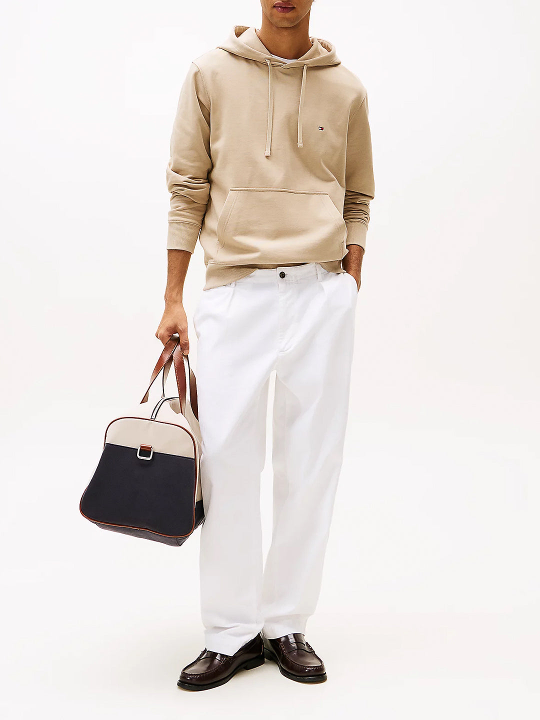 Felpa in spugna con cappuccio e bandierina - Tommy Hilfiger - shopTSa