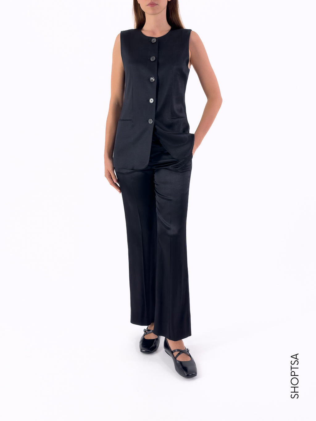 Completo in raso stretch FRED