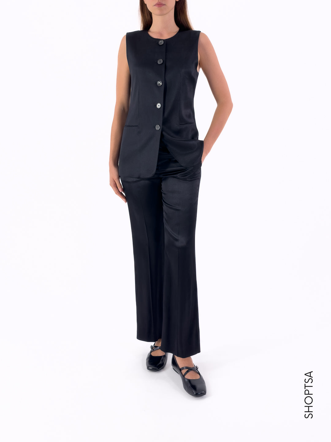 Completo in raso stretch FRED