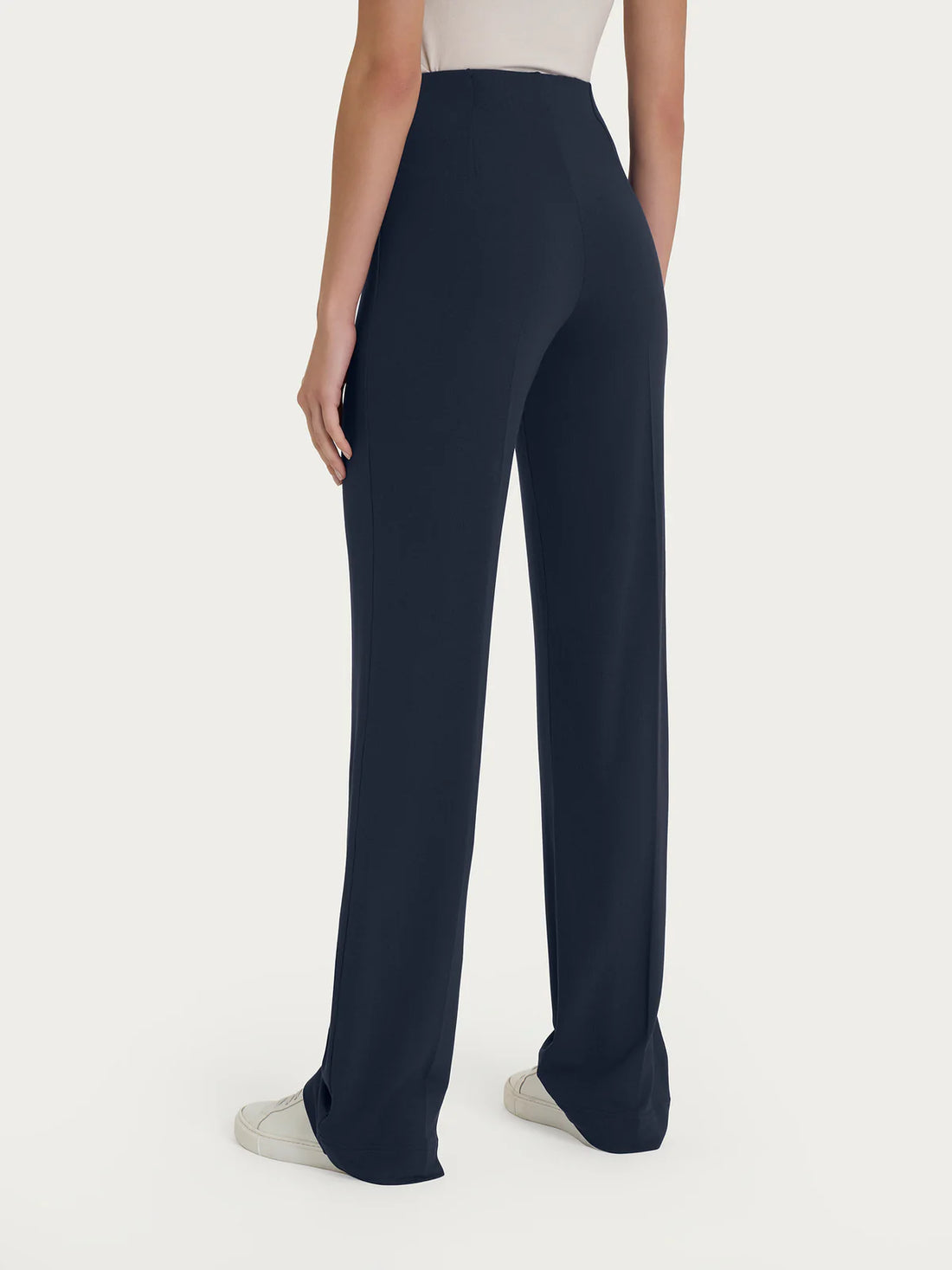 Pantalone largo viscosa crêpe D987PE