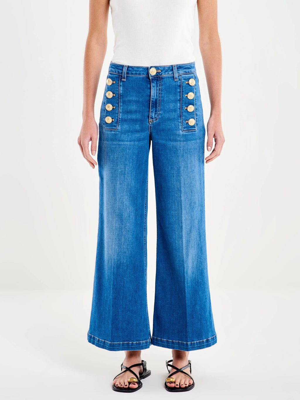 Jeans Cristina con bottoni dab5046 - Vicolo - shopTSa