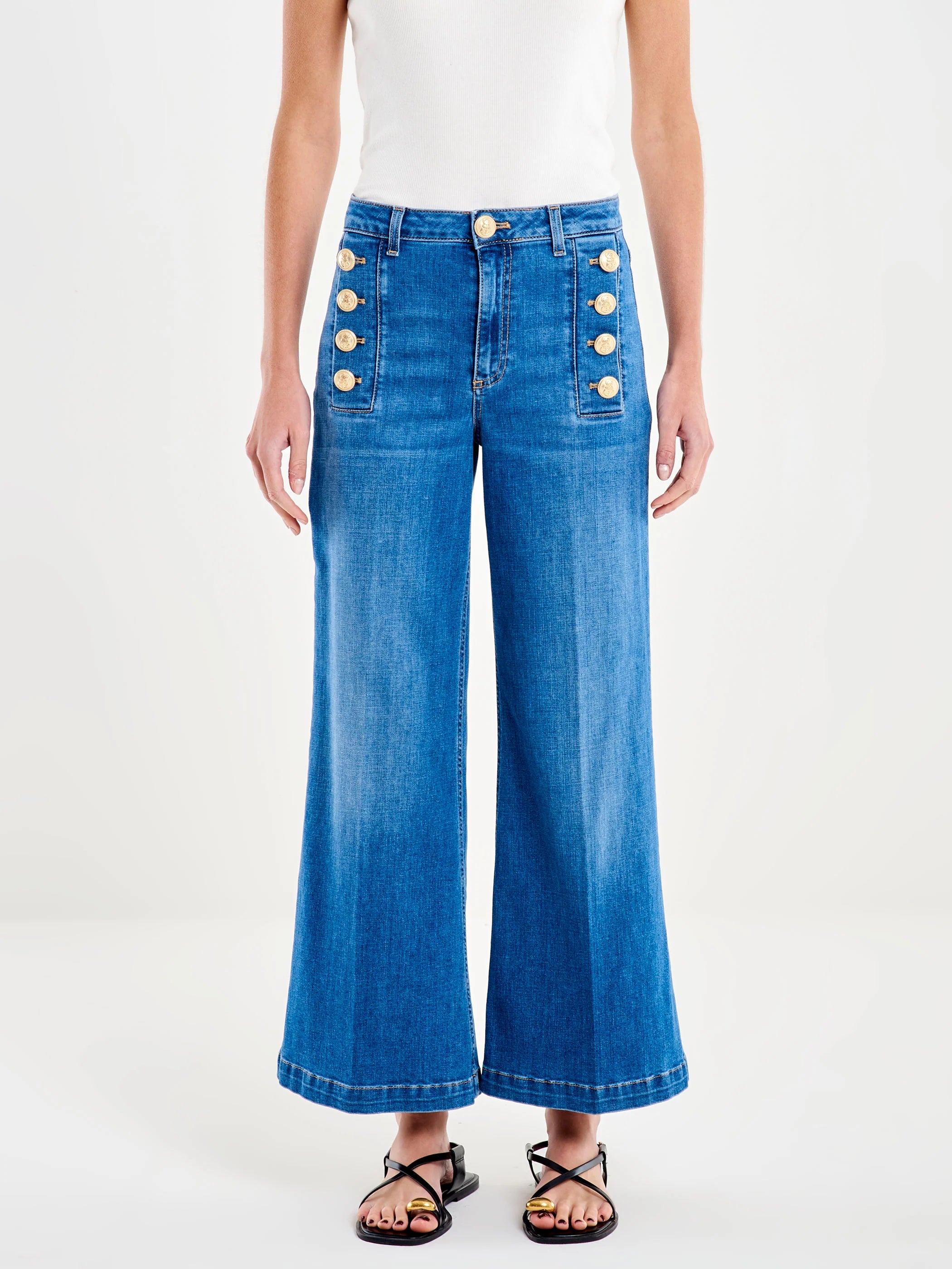 Jeans Cristina con bottoni dab5046 - Vicolo - shopTSa