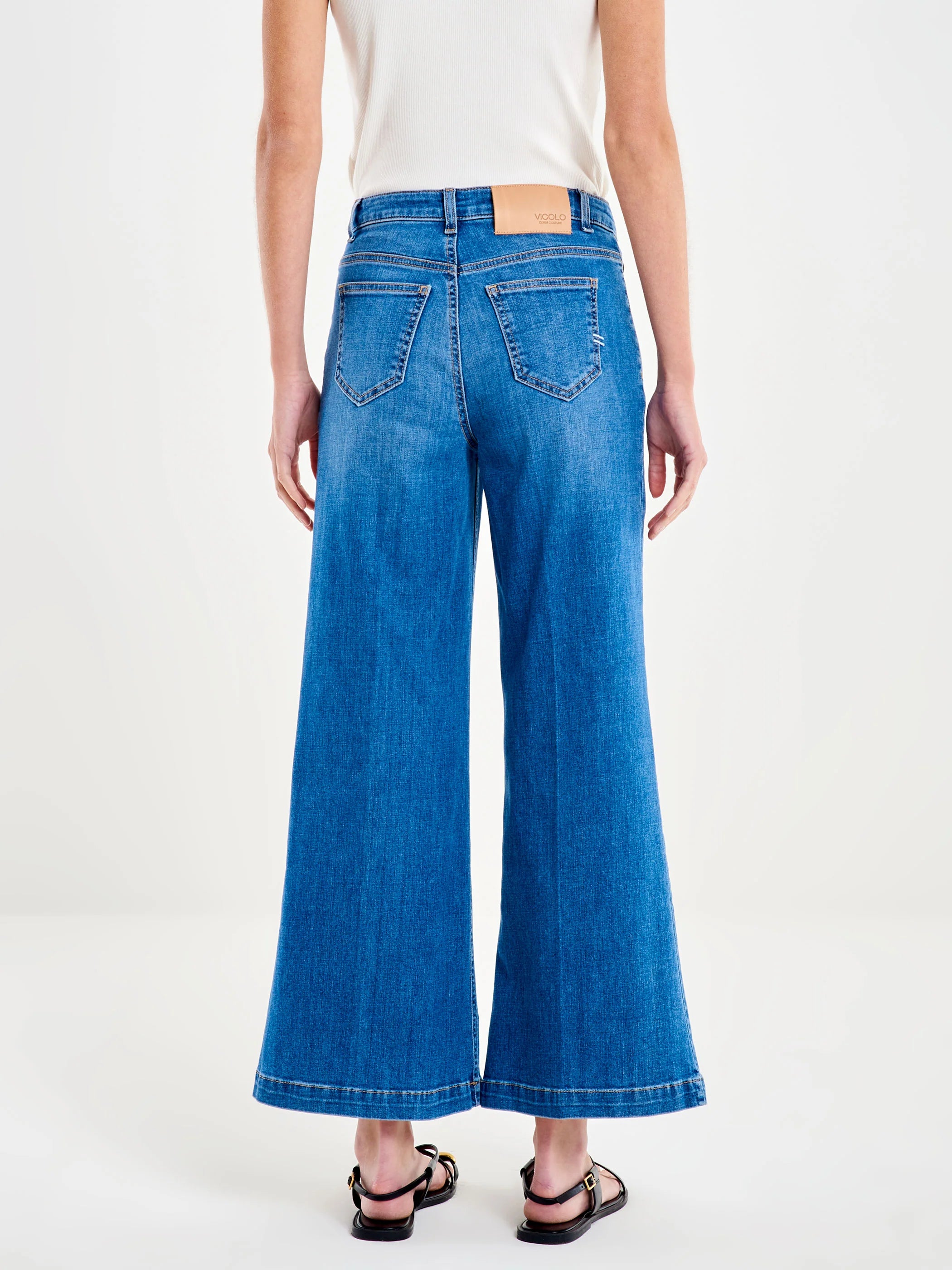 Jeans Cristina con bottoni dab5046 - Vicolo - shopTSa