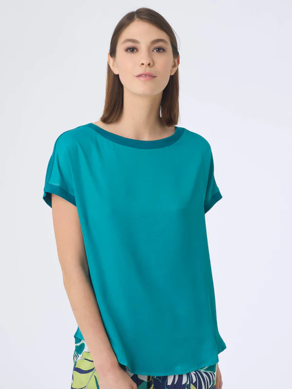 Viscose and jersey T-shirt DI25TX - RAGNO