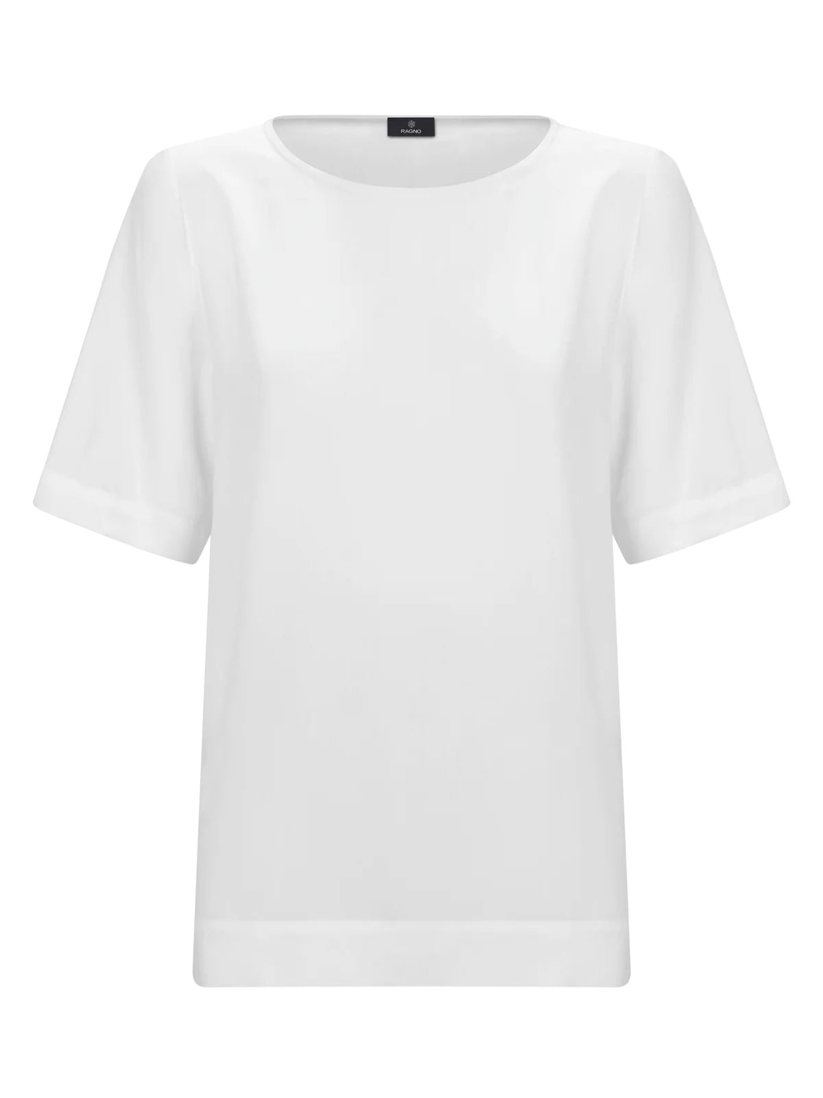Blusa a manica corta in eco seta Dm64s7 - RAGNO - Ragno - shopTSa