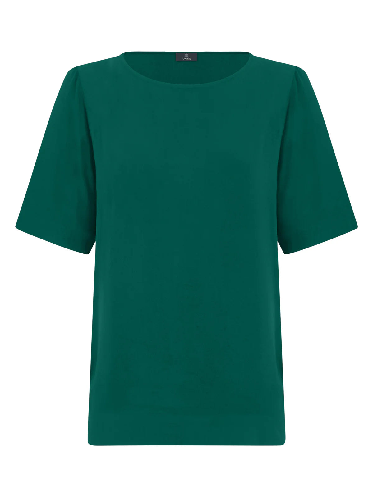 Blusa a manica corta in eco seta Dm64s7 - RAGNO - Ragno - shopTSa