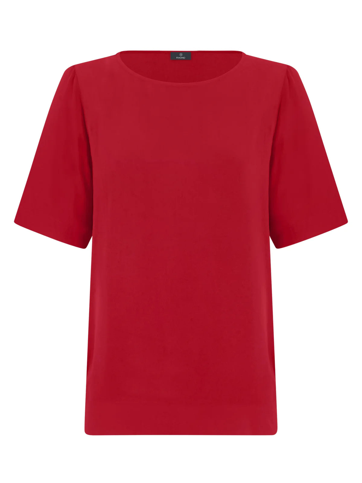 Blusa a manica corta in eco seta Dm64s7 - RAGNO - Ragno - shopTSa