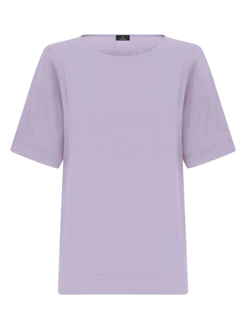 Blusa a manica corta in eco seta Dm64s7 - RAGNO