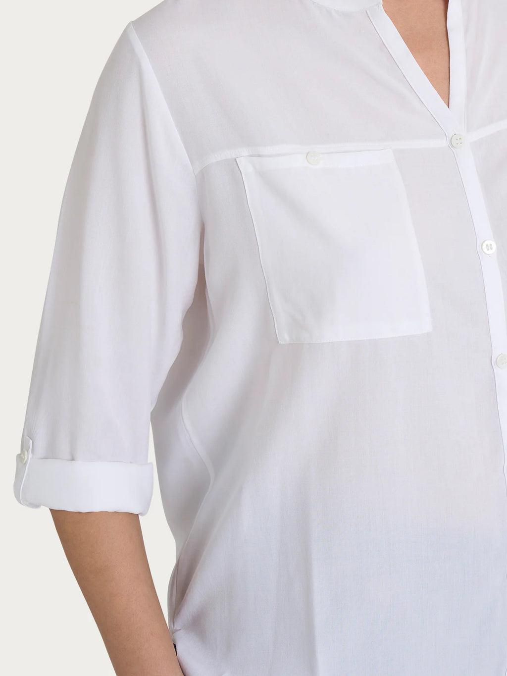 Camicia coreana basica in viscosa DM64SI - RAGNO - Ragno - shopTSa