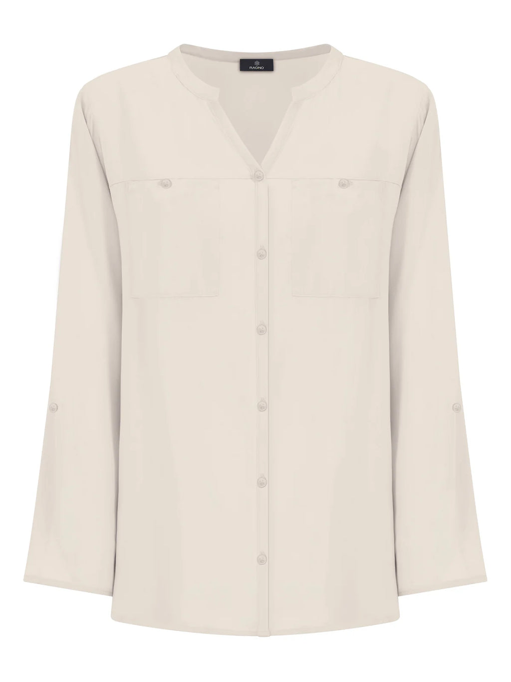 Camicia coreana basica in viscosa DM64SI - RAGNO - Ragno - shopTSa