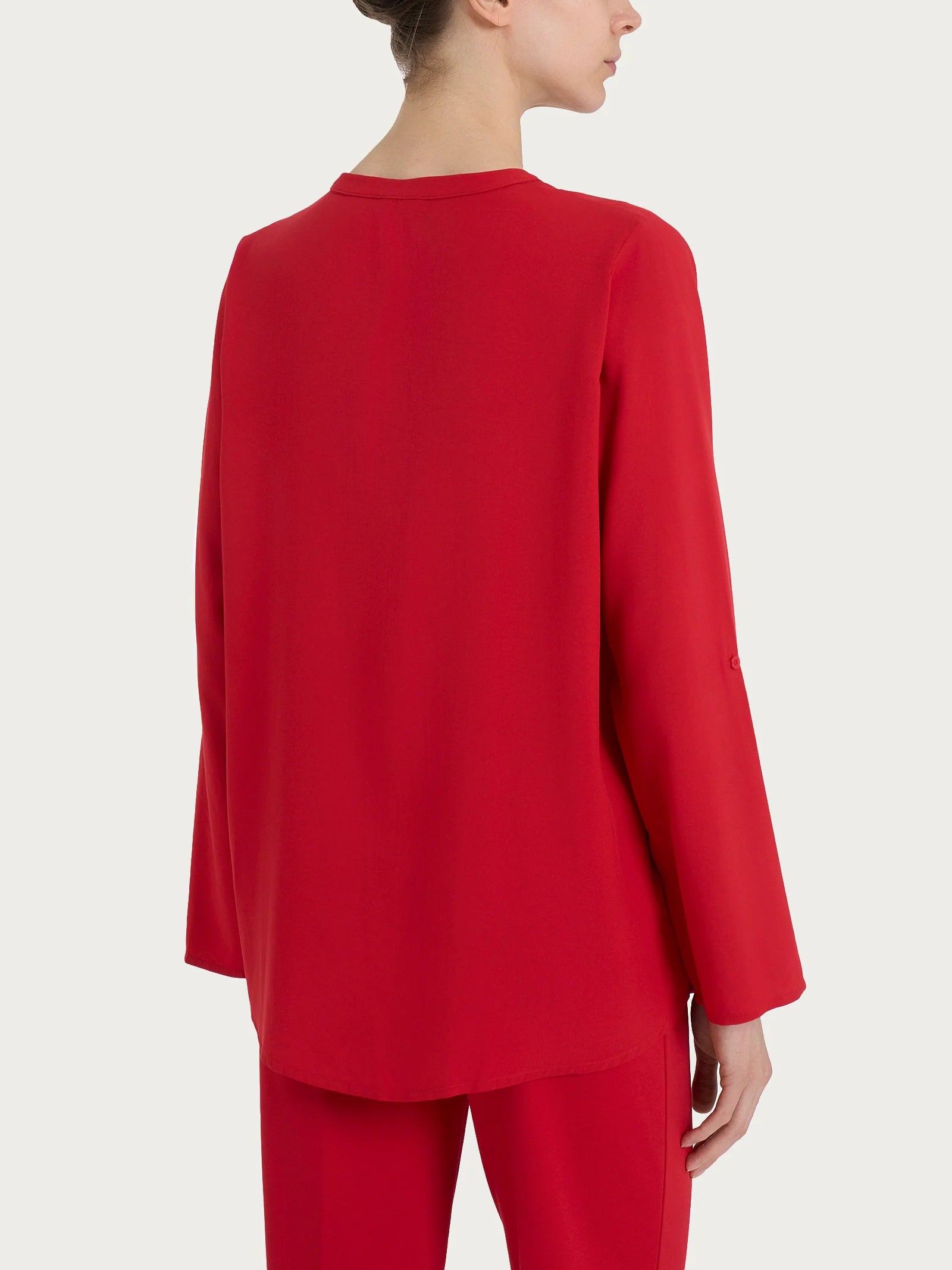 Camicia coreana basica in viscosa DM64SI - RAGNO - Ragno - shopTSa