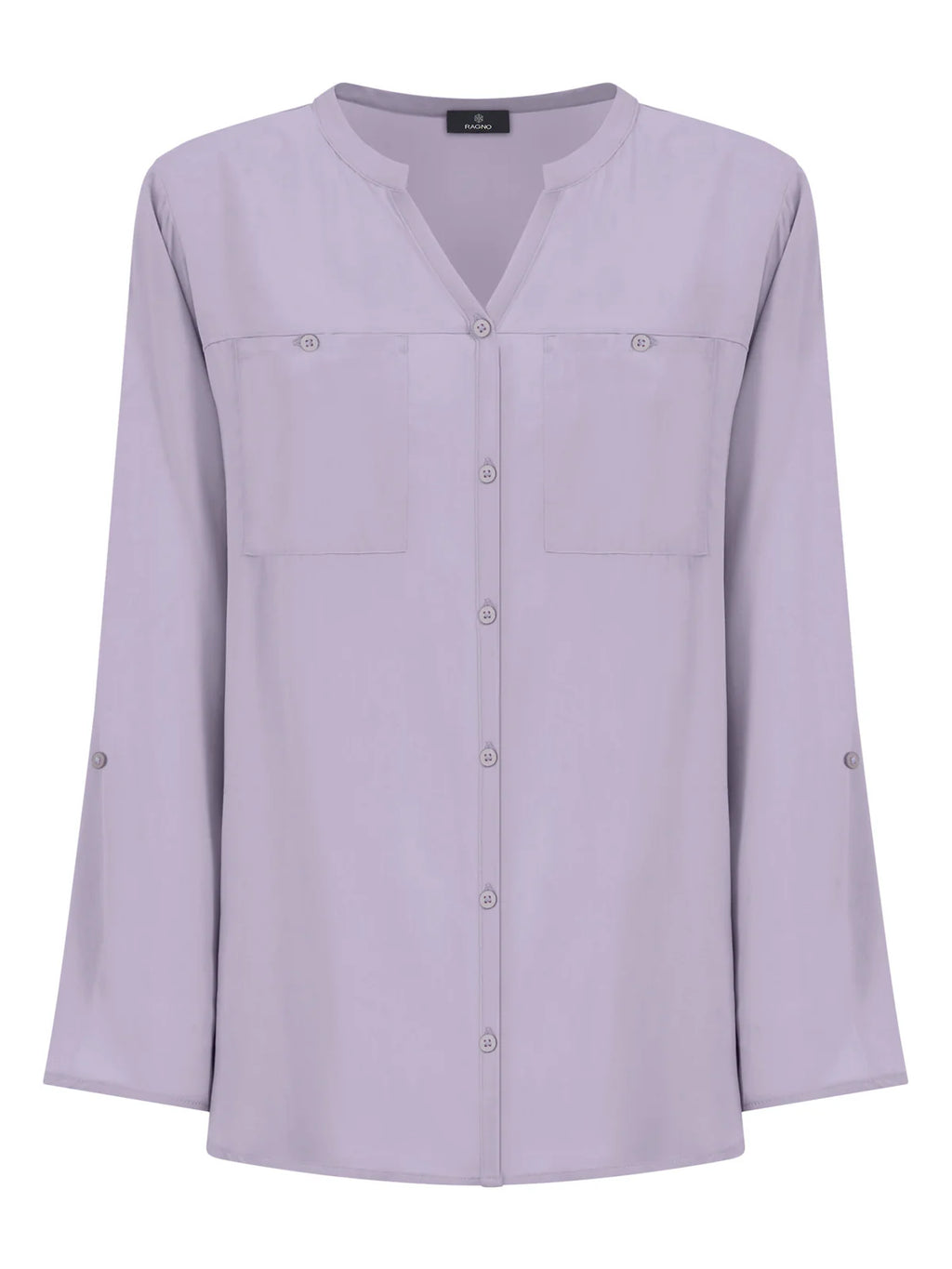 Camicia coreana basica in viscosa DM64SI - RAGNO - Ragno - shopTSa