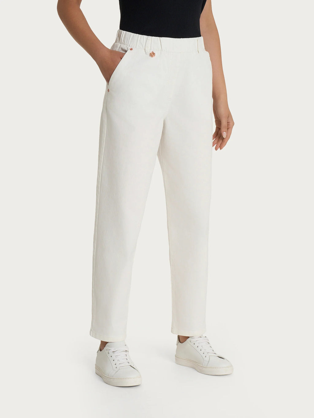 Jeans carrot in denim elasticizzato - Ragno - shopTSa