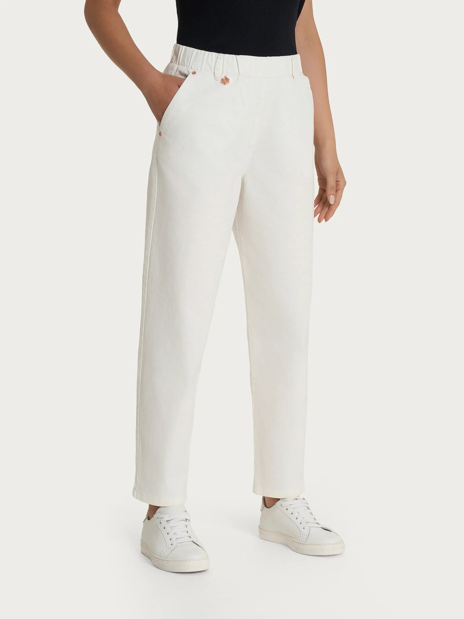 Jeans carrot in denim elasticizzato - Ragno - shopTSa