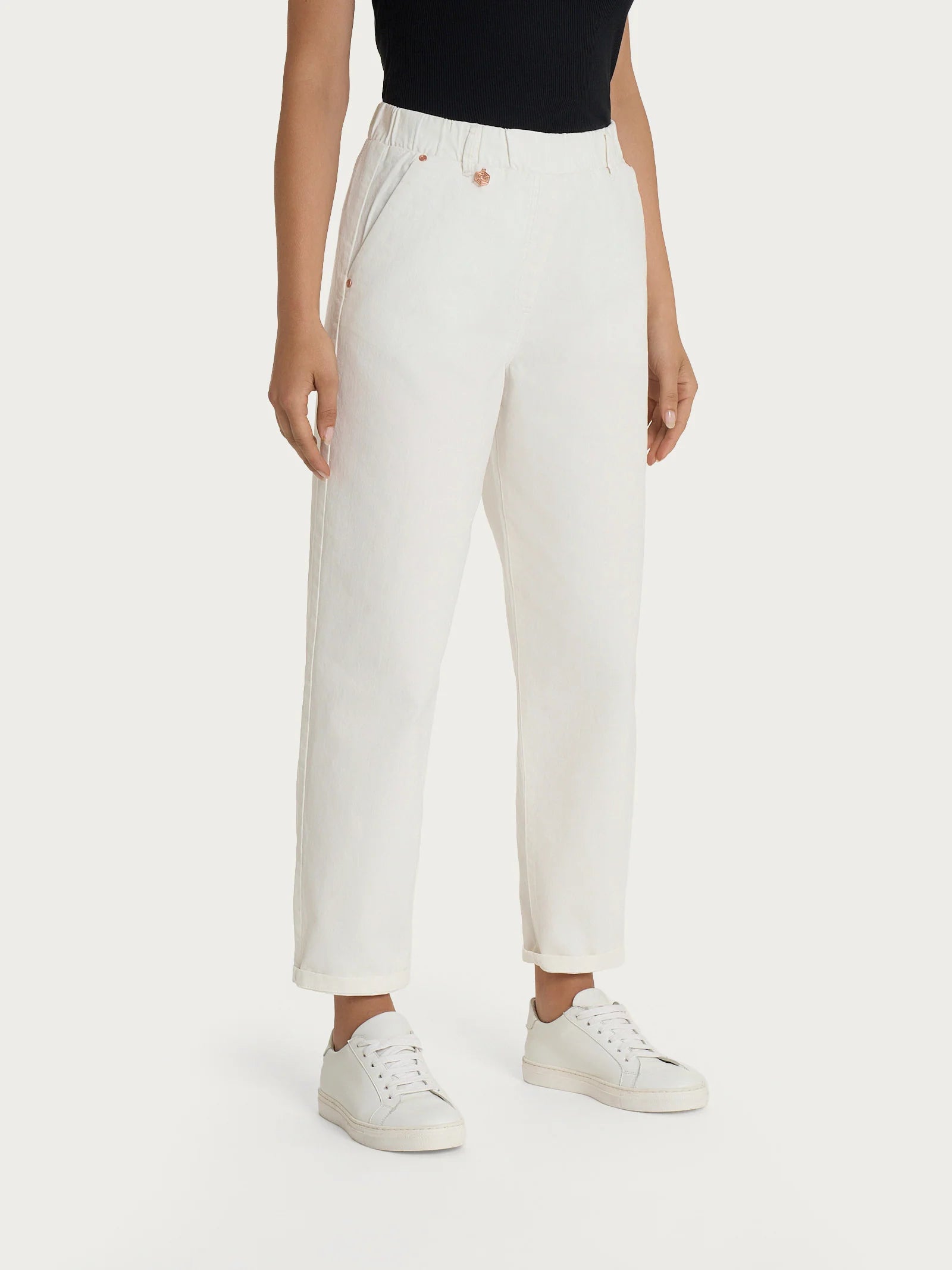 Jeans carrot in denim elasticizzato - Ragno - shopTSa