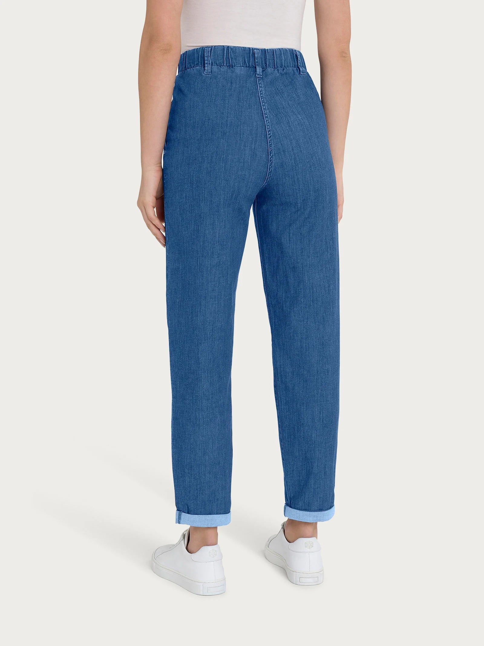 Jeans carrot in denim elasticizzato - Ragno - shopTSa