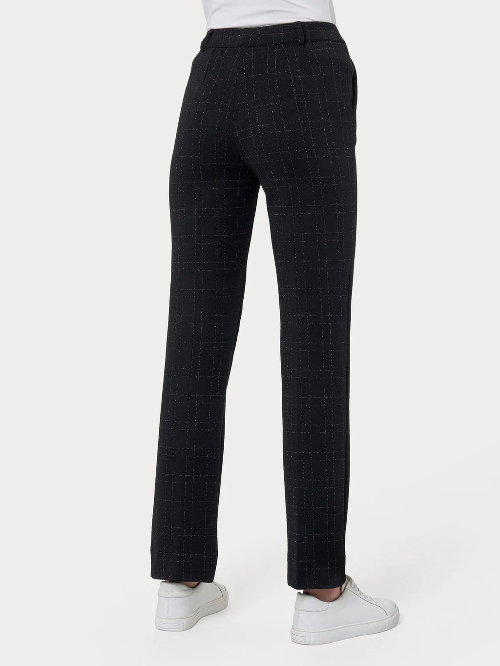 Pantalone dritto elasticizzato con lurex DO33PP