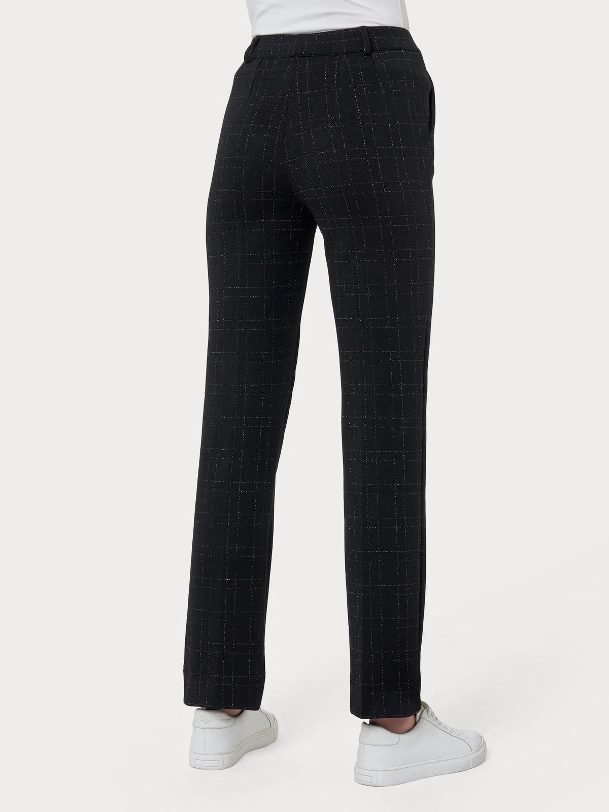 Pantalone dritto elasticizzato con lurex DO33PP