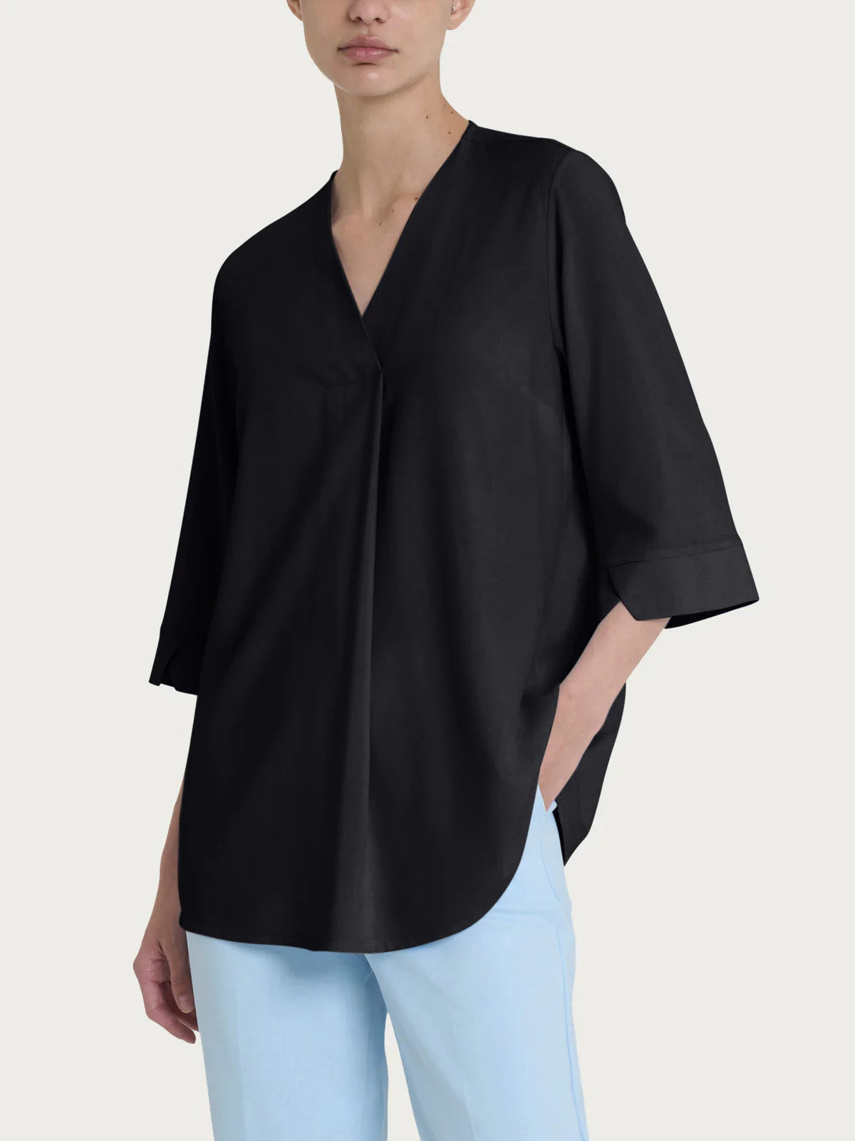 Blusa con scollo a V DP36SW - Ragno - shopTSa