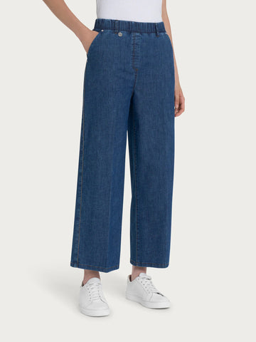 Jeans palazzo crop DP67P4