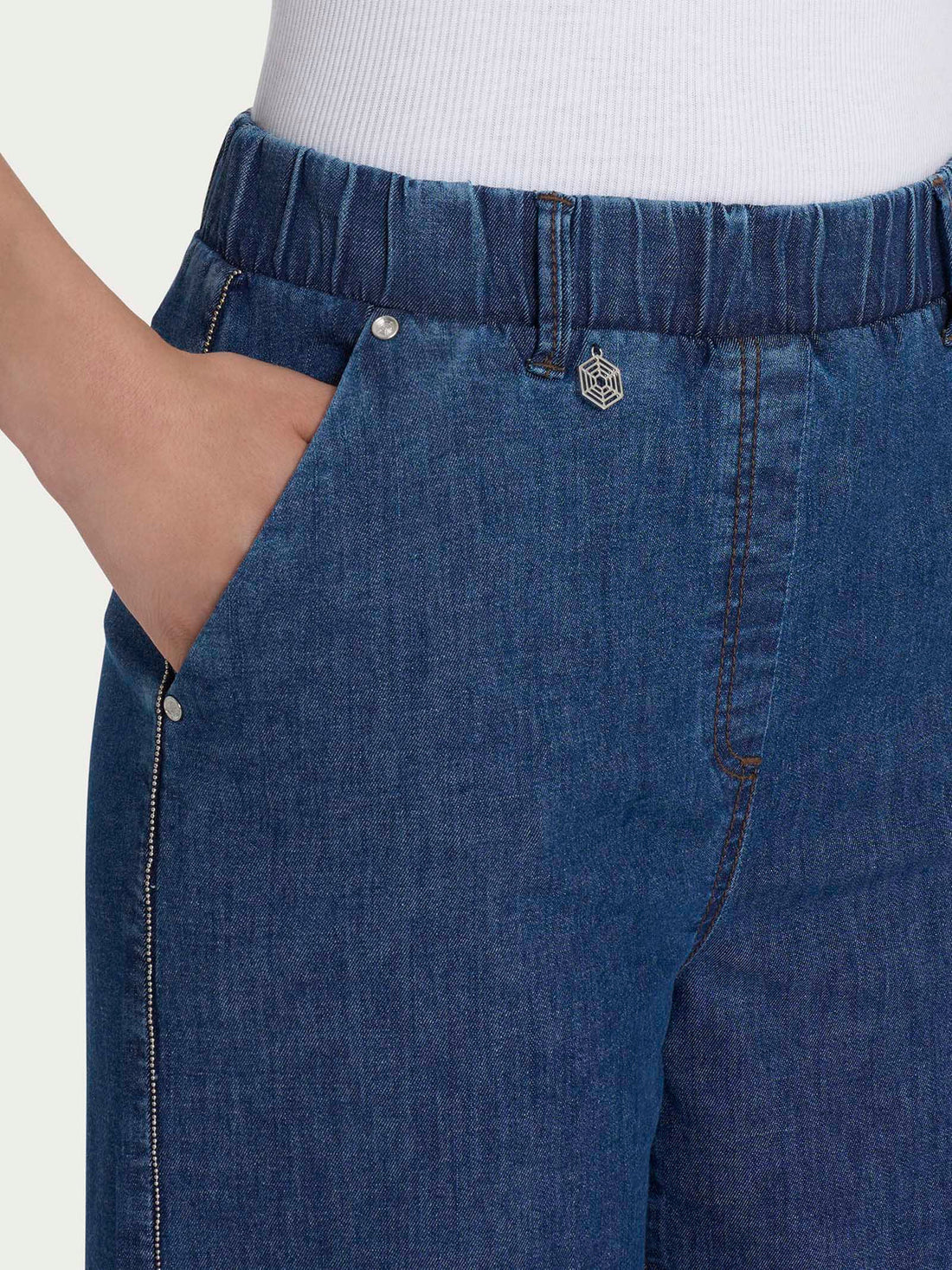 Jeans palazzo crop DP67P4