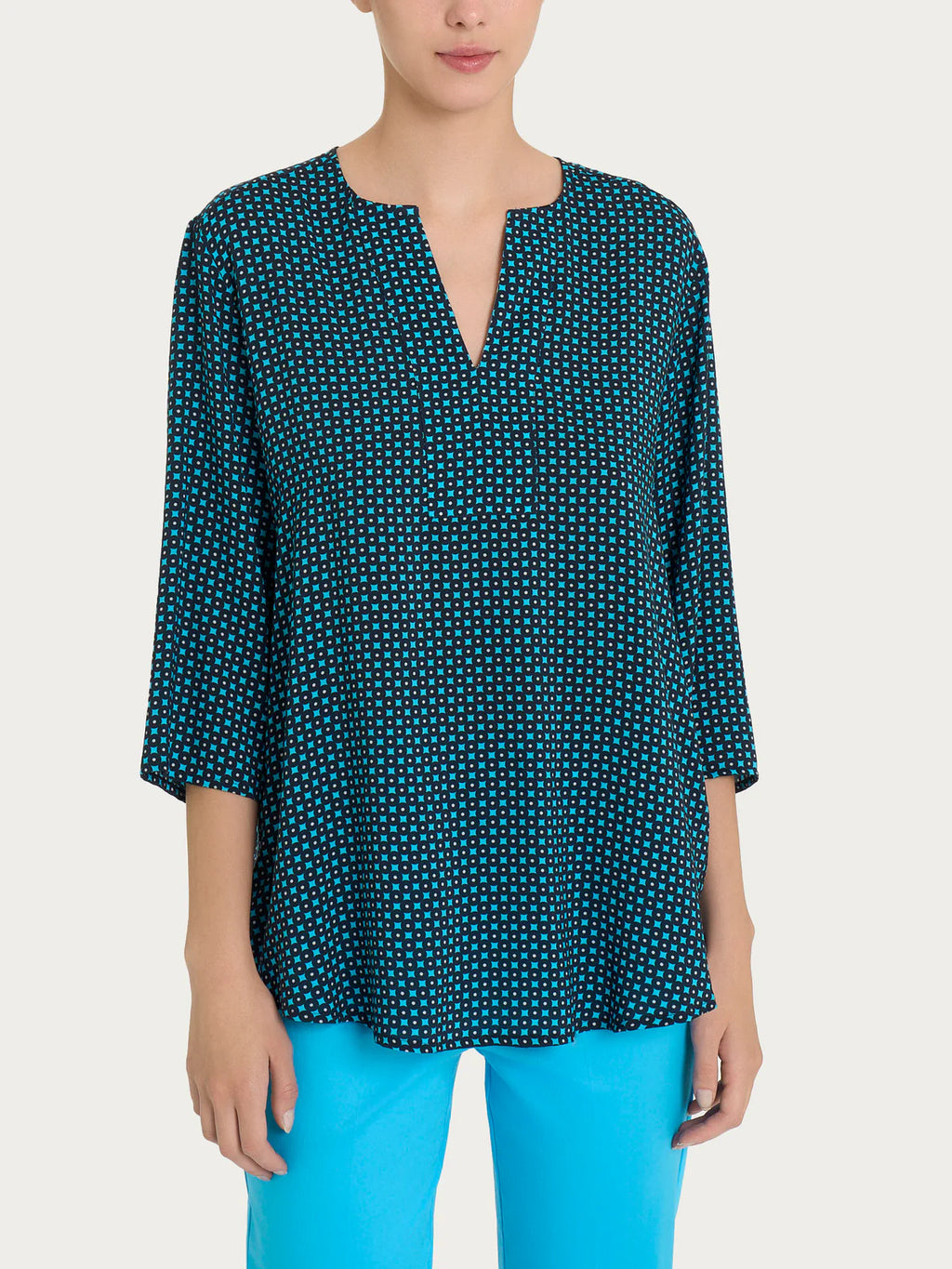 Blusa leggerissima scollo aperto DQ22SL - Ragno - shopTSa