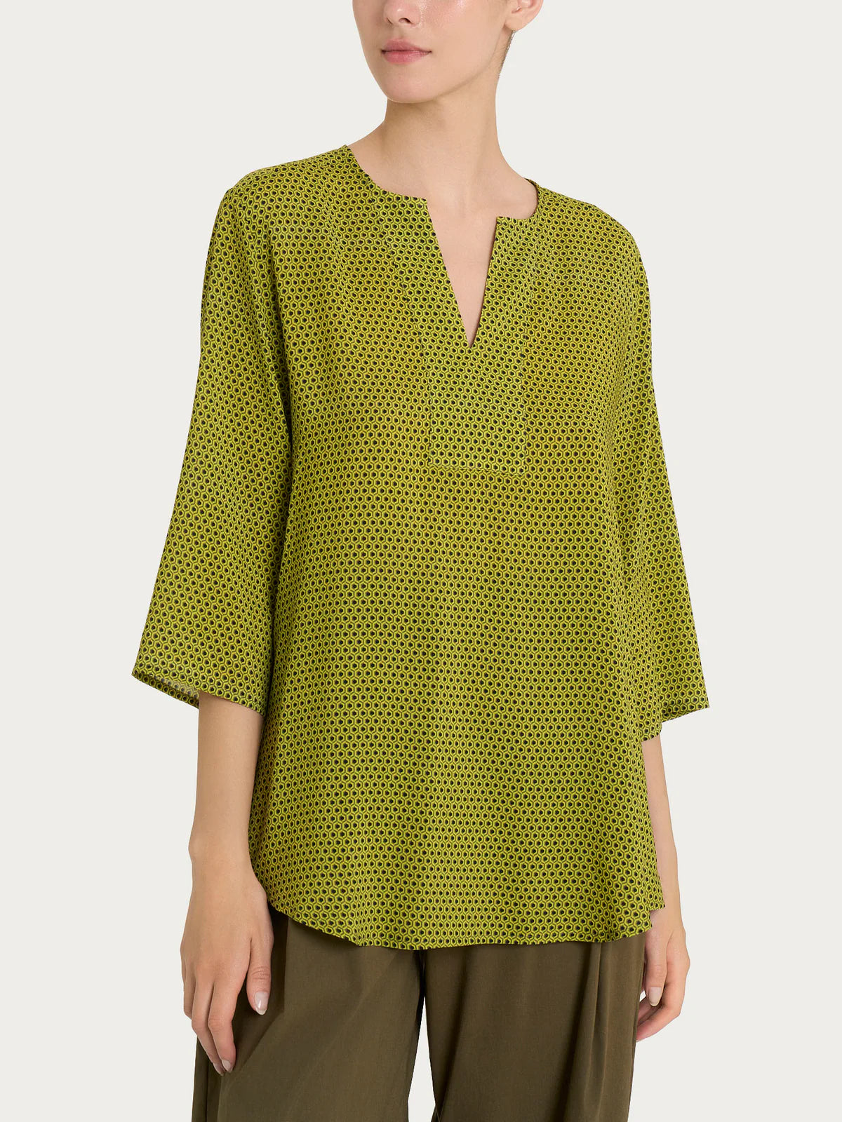 Blusa leggerissima scollo aperto  DQ23SL - Ragno - shopTSa