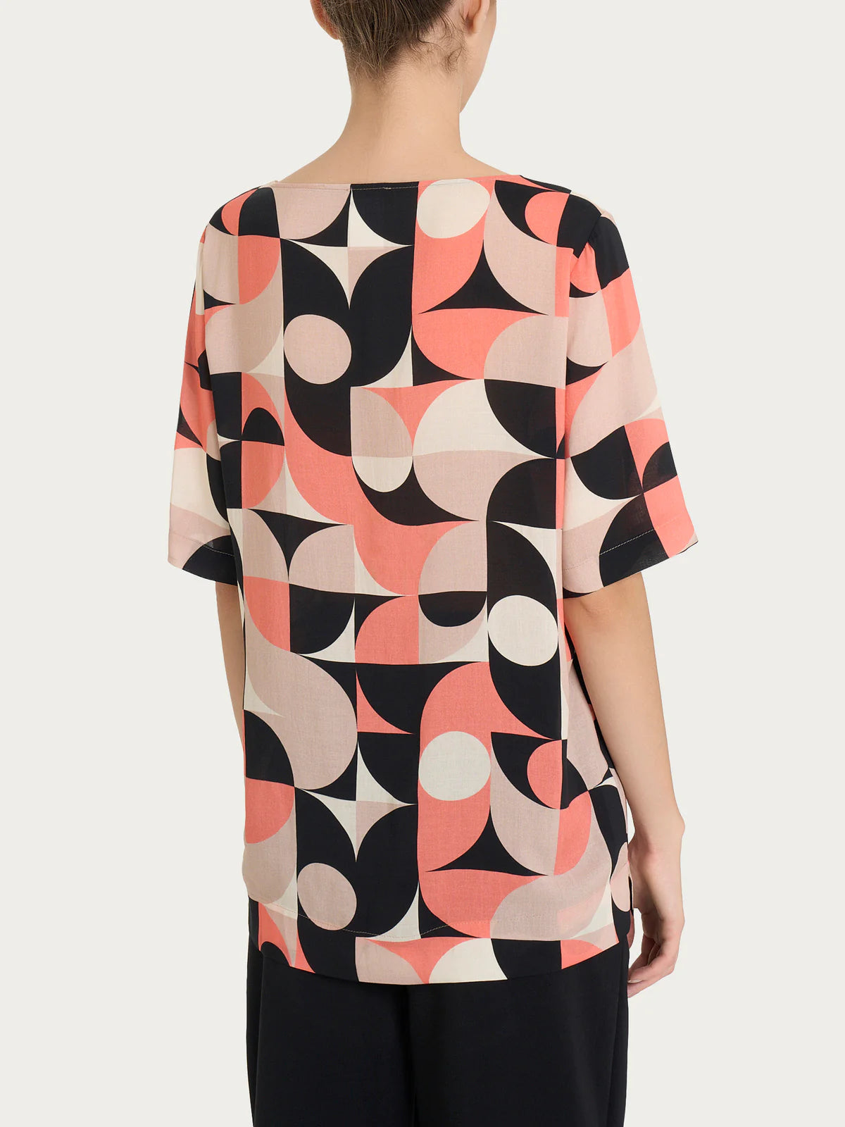 Blusa in eco seta DQ27S7 - Ragno - shopTSa