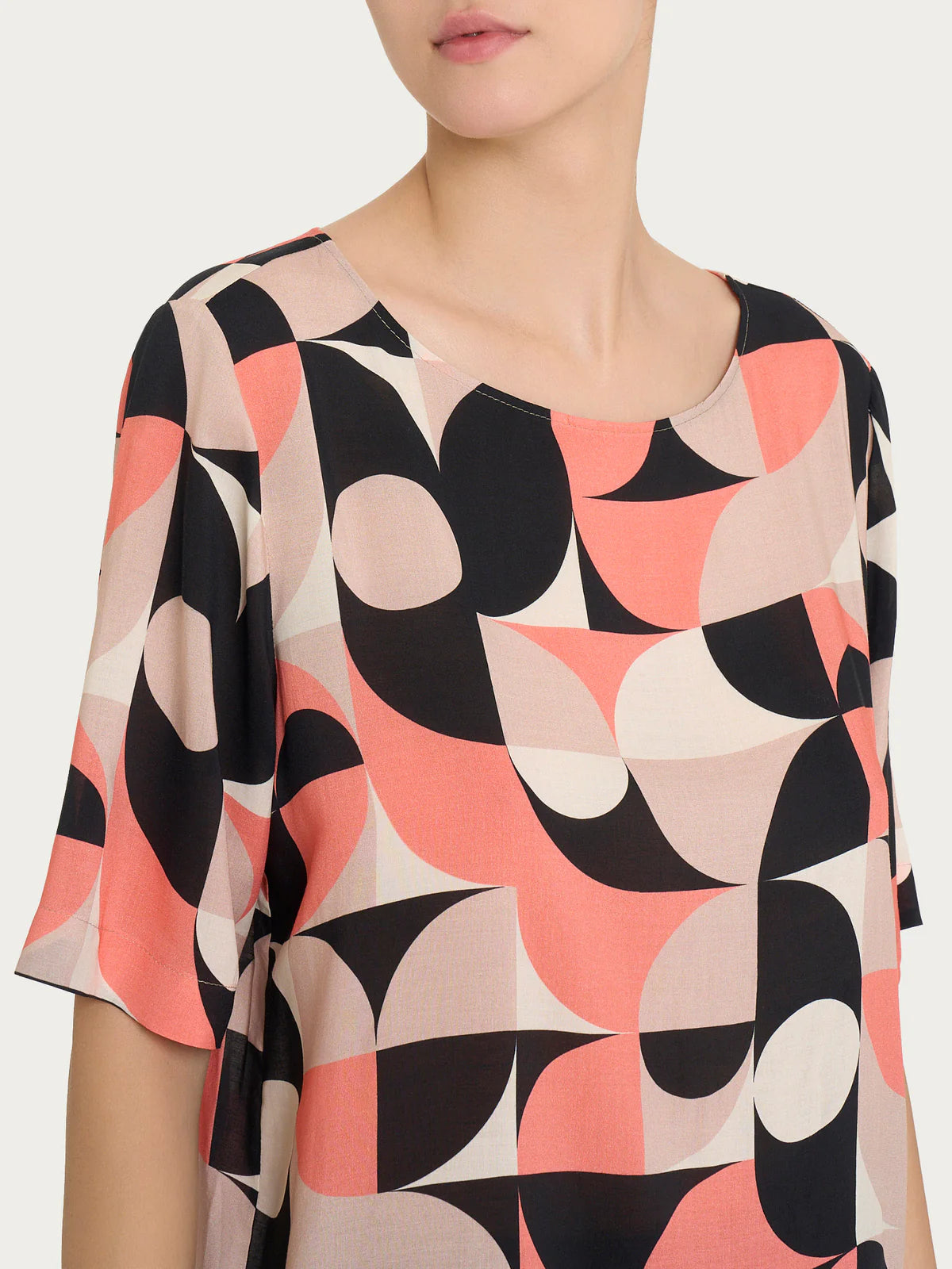 Blusa in eco seta DQ27S7 - Ragno - shopTSa