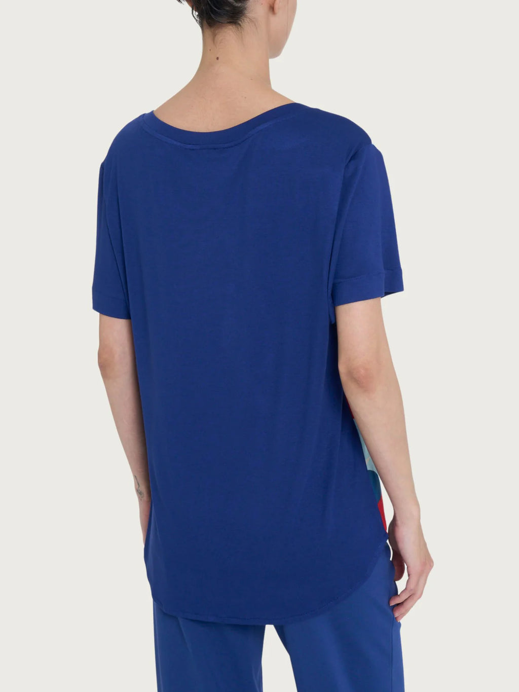 T-shirt girocollo fantasia DQ34T7 - Ragno - shopTSa