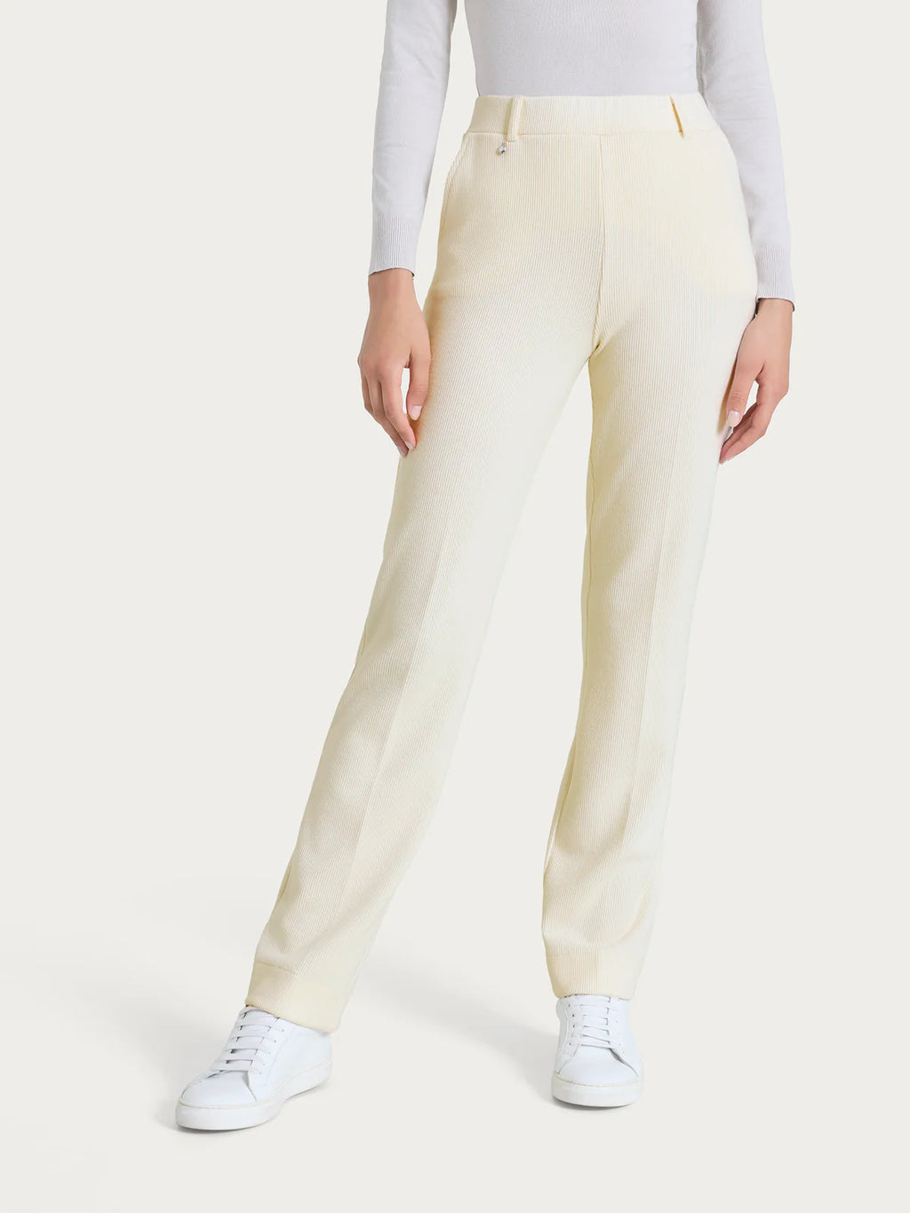 Pantalone dritto in velvet DR23PP