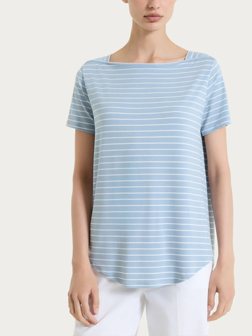 T-shirt righe leggera DT05TB - Ragno - shopTSa
