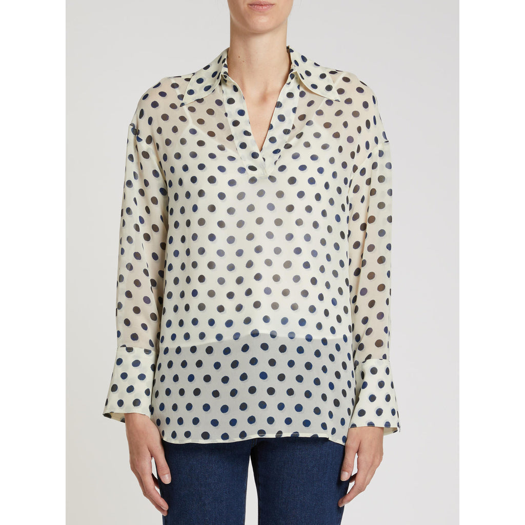 Camicia a polo in georgette PBBEGREGE - Penny Black - shopTSa