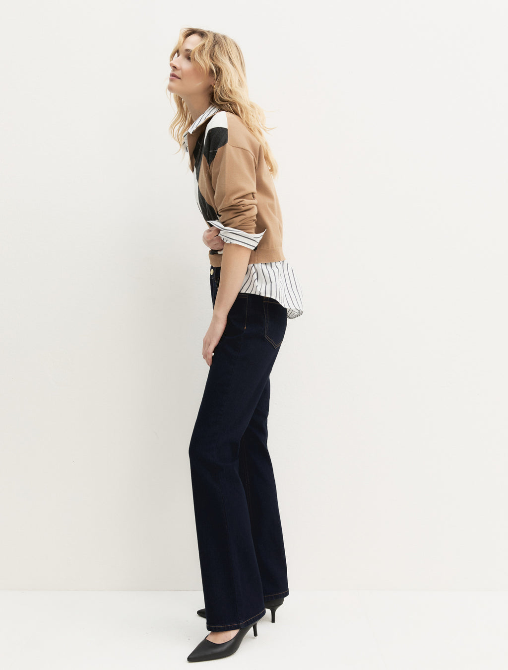 Jeans bootcut in denim stretch EMMBOOTCUT