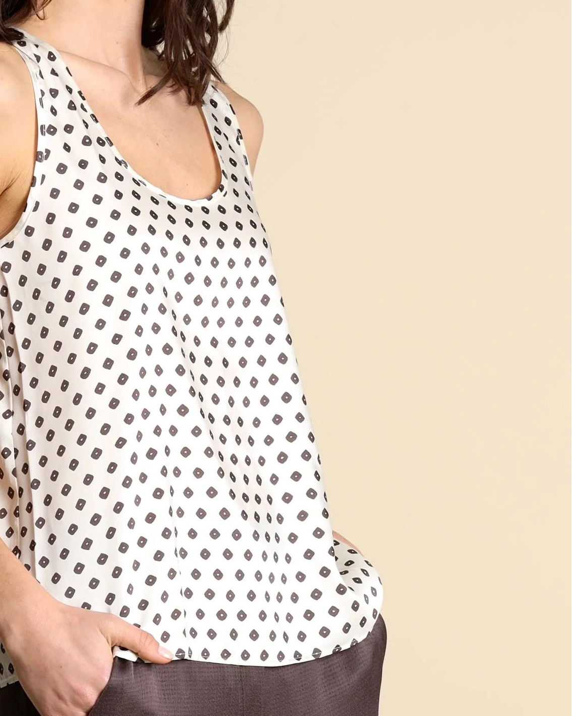 Canotta in twill con stampa EMMCRESTA - Emme Marella - shopTSa