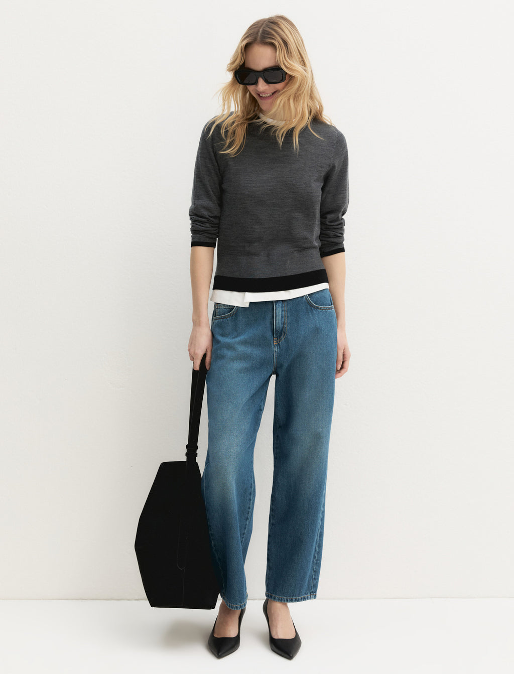 Jeans slim fit in denim di cotone - EMMFARNESE