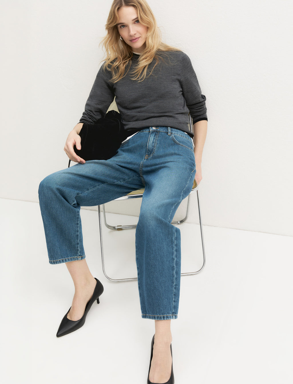 Jeans slim fit in denim di cotone - EMMFARNESE