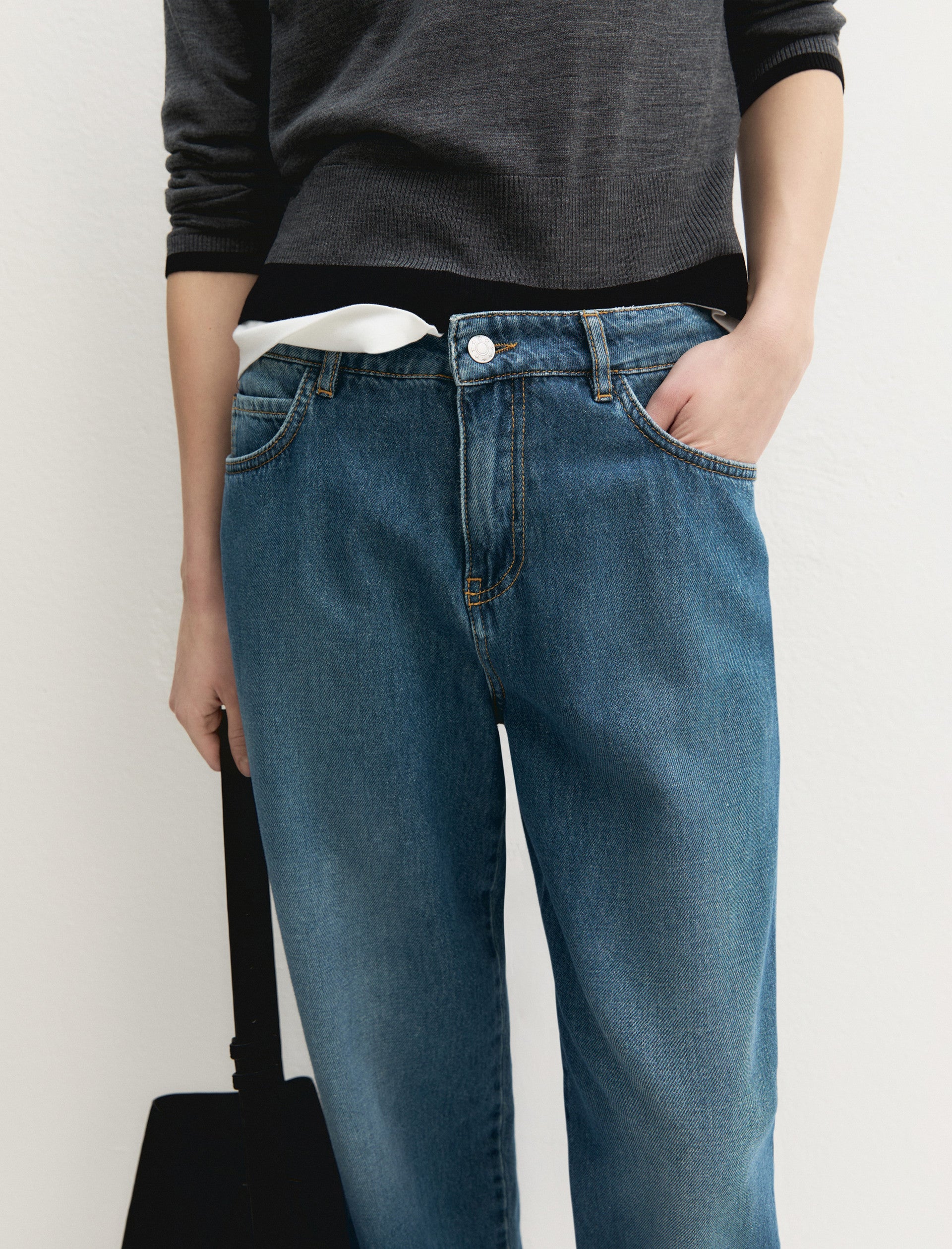 Jeans slim fit in denim di cotone - EMMFARNESE
