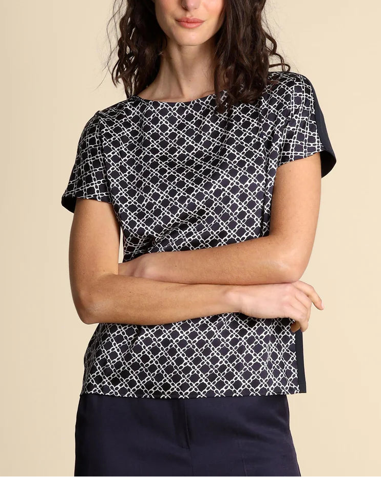 Blusa doppio tessuto EMMSANSA - Emme Marella - shopTSa