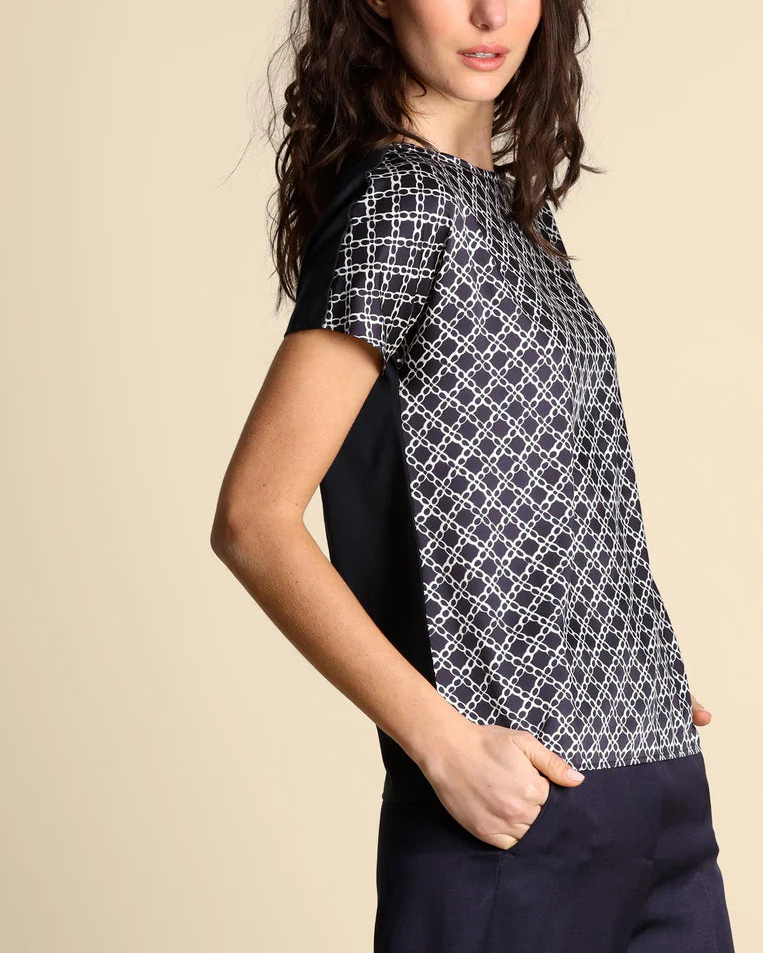 Blusa doppio tessuto EMMSANSA - Emme Marella - shopTSa